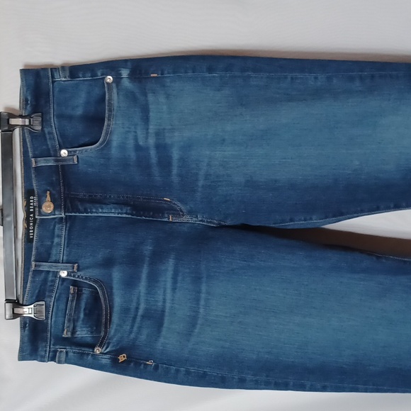 VERONICA BEARD Beverly High-Rise Skinny Flare Bright Blue Jeans.  32 - Picture 6 of 16